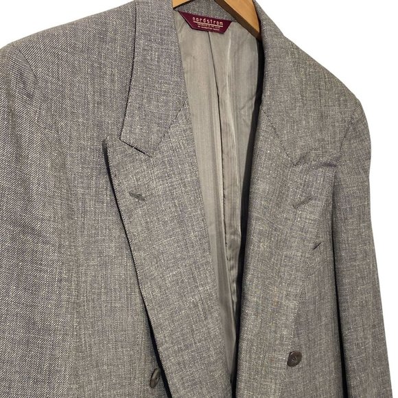 Nordstrom Gray Double-Breasted Blazer - Picture 3 of 12